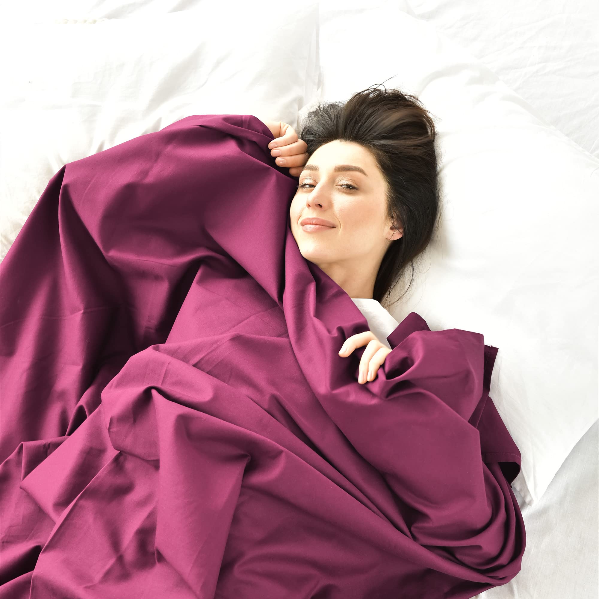 GREEN MARK Textilien Lenzuolo Piano 100% Cotone – Lenzuolo Classico Senza Elastico, Morbido Sulla Pelle, Facile Da Mantenere, Lavabile Ad Alta Temperatura - Grigio Argento - 180 X 275 Cm