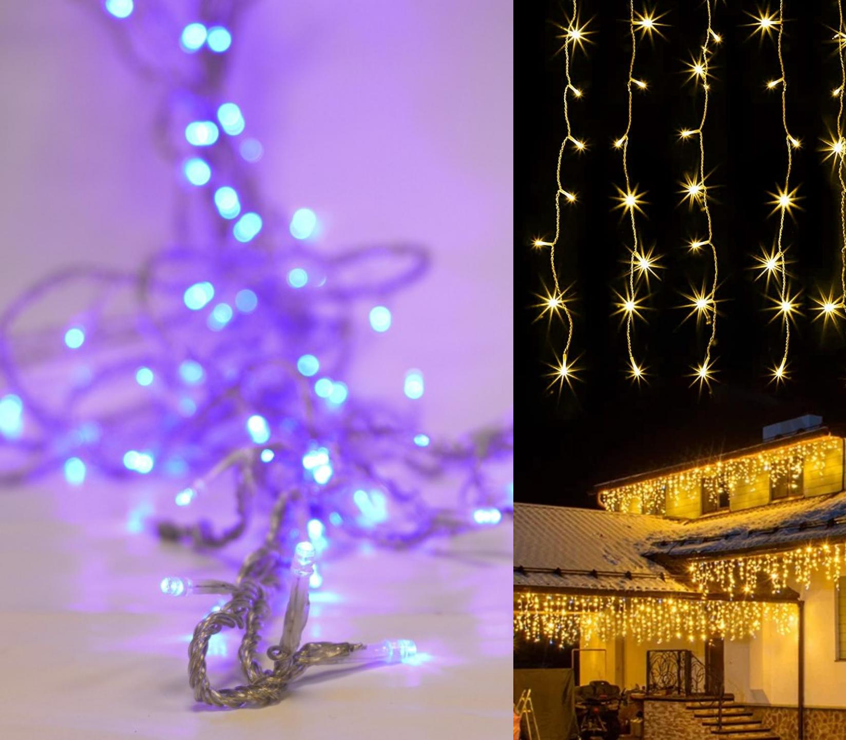 Cadena Luces Exterior Tira De Luces LED 22 Metros - 8 Modos, Impermeable, Con Mando A Distancia Para Exteriores Ip44 Resistente Agua
