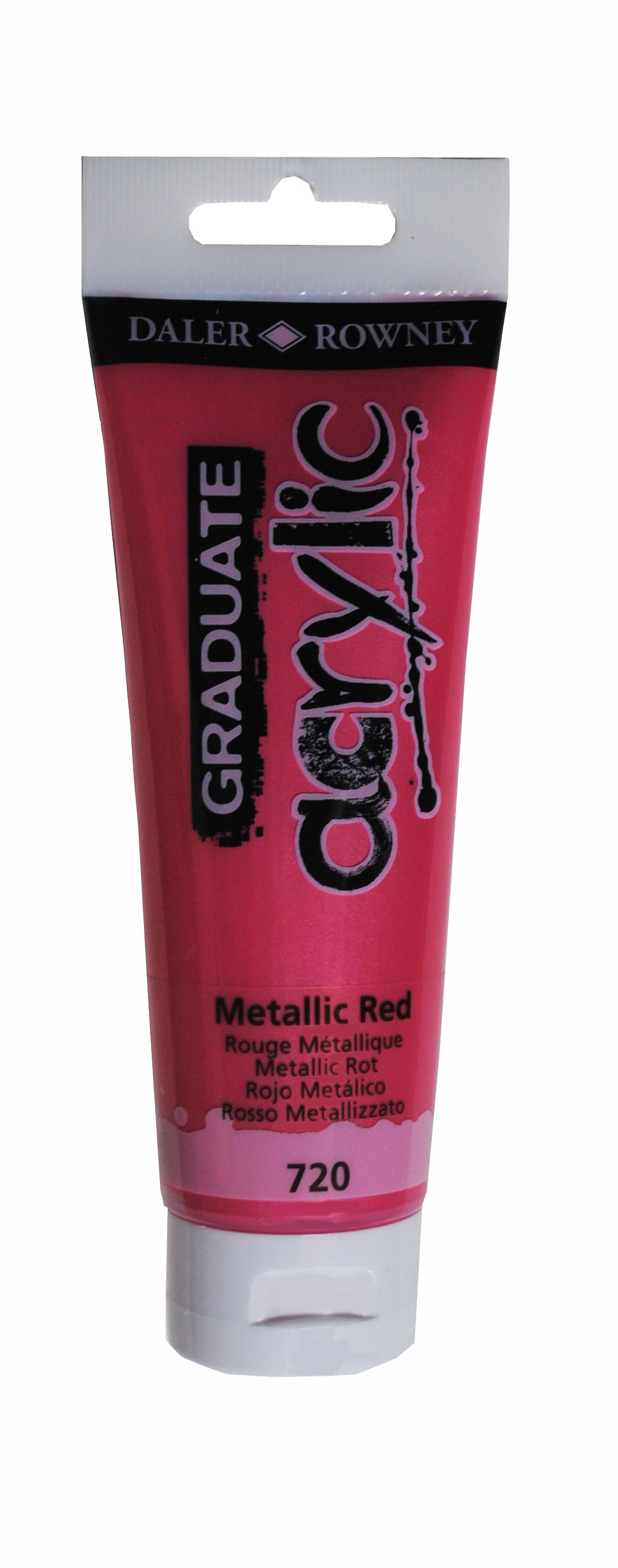 Pintura Acrílica Graduate Daler Rowny 120 Ml (720 METALLIC RED / ROJO ...