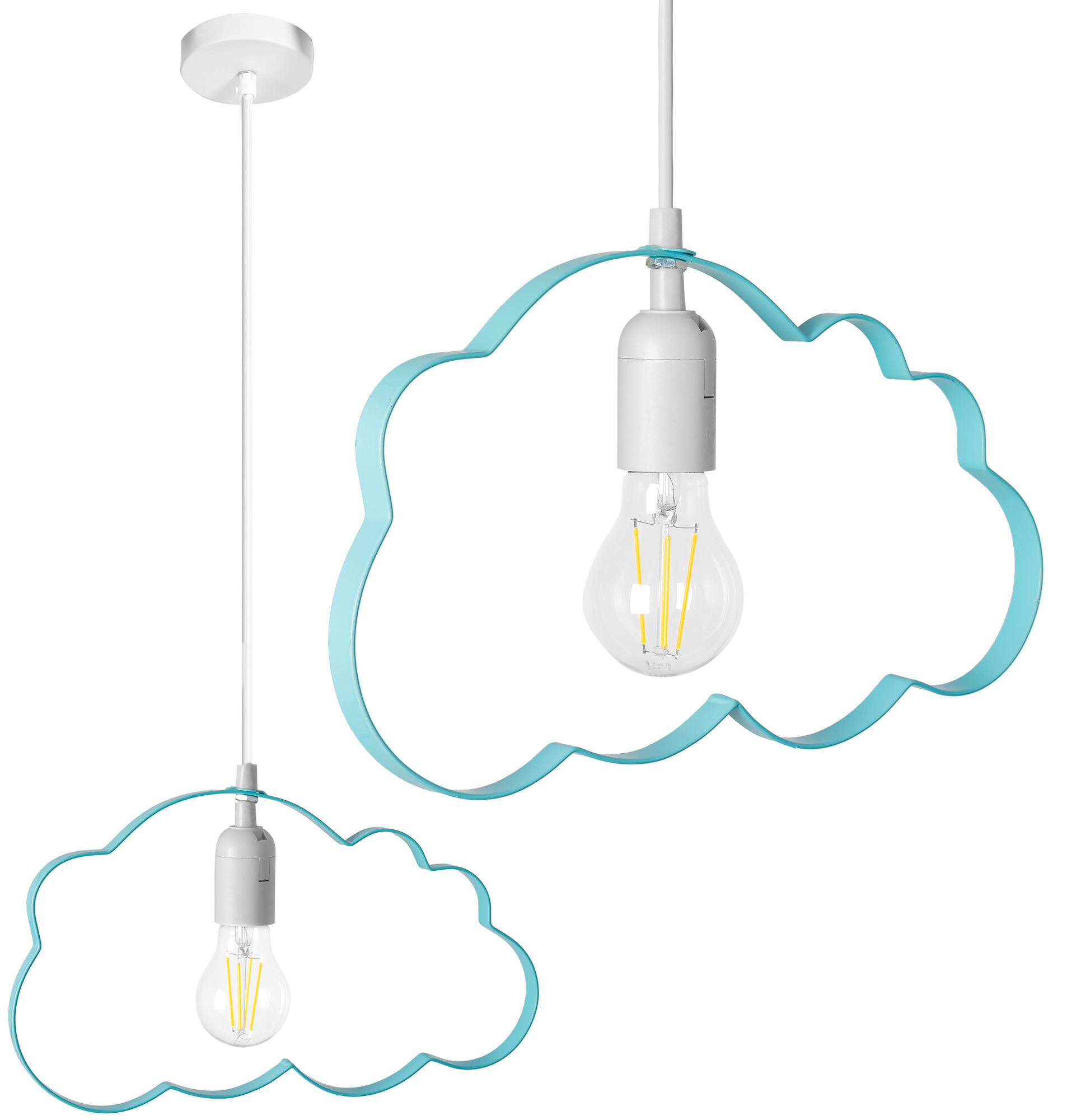 Lampa Sufitowa Wisząca Toolight Lh2077-1 Niebieski