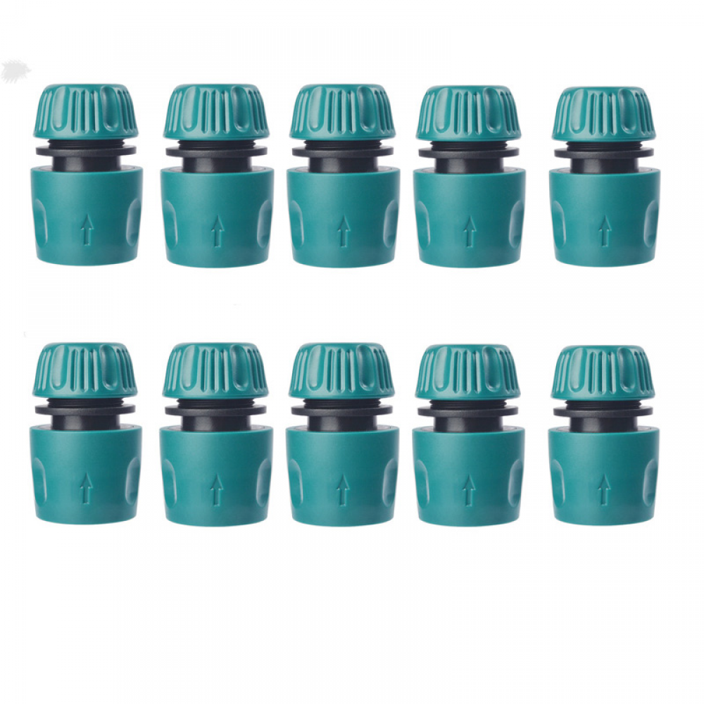 Set 9 Pezzi Connettori Per Tubo Da Giardino 1/2″ – 6 Raccordi E 3 Attacchi, Antiscivolo, Antiruggine, Per Irrigazione E Autolavaggio