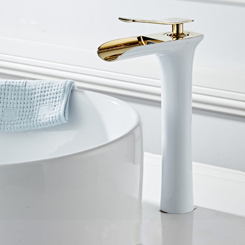 Antyczny mosiężny kran łazienkowy, bateria jednouchwytowa, retro kran zlewozmywakowy, wysokiej jakości mosiężna lampa łazienkowa