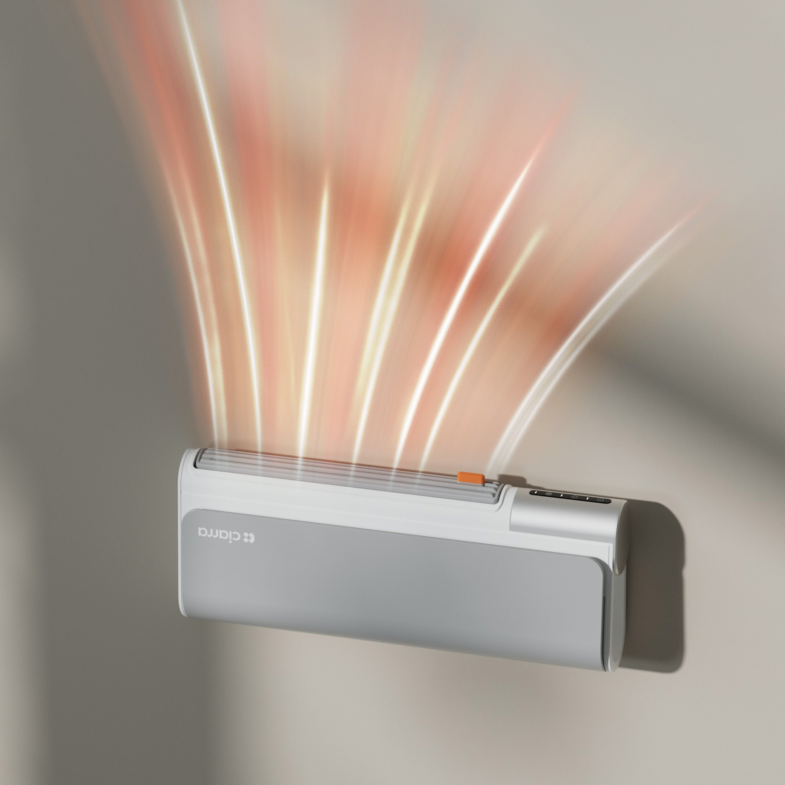 CIARRA Radiateur soufflant électrique mobile 400W Chauffage PTC 3 Niveaux Ventilation Minuterie 6h CBHCF516-W - 5