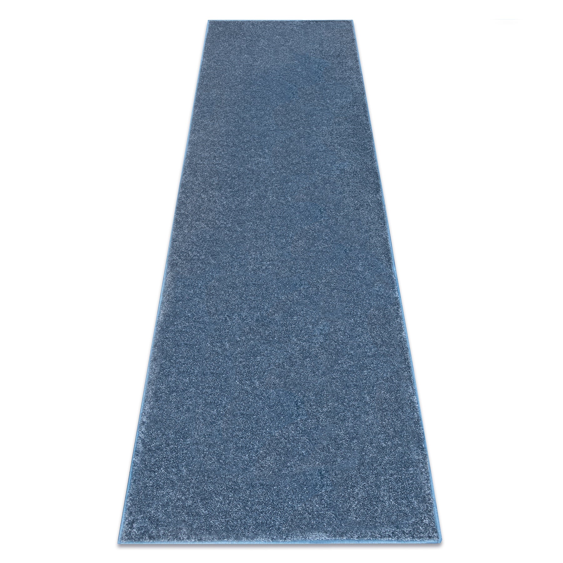 Chodnik SANTA FE niebieski 74 gładki, jednolity, jednokolorowy 60x350 cm