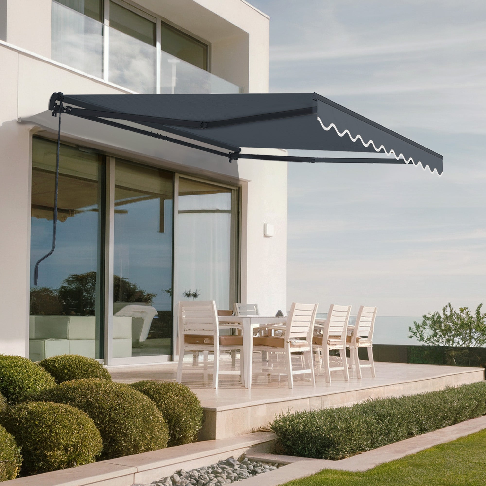 Markiza monoblokowa VECCHIO Szara 3m x 2,5m