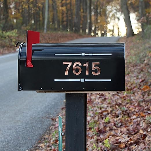 10 pezzi Numeri per targhette civiche Numeri per cassette postali Numeri per porte Autoadesivi 0-9 Numeri per indirizzi Targhetta civica - 5