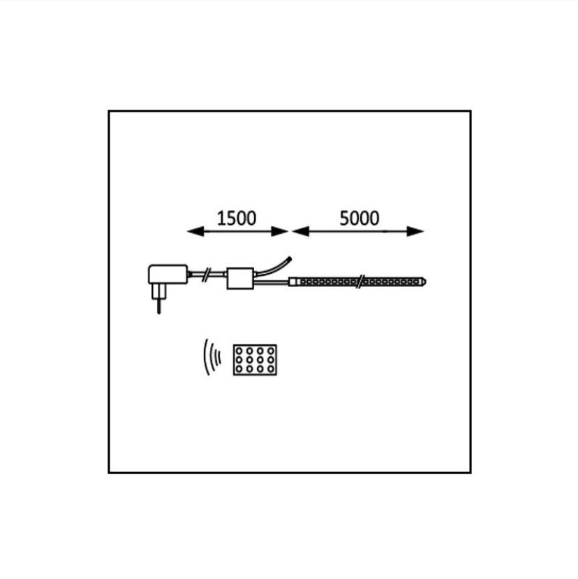 Ruban LED 5m, guirlande lumineuse extérieur, avec télécommande, lumière décorative blanche et multicolore, 16 couleurs, bande lumineuse IP44 - 5