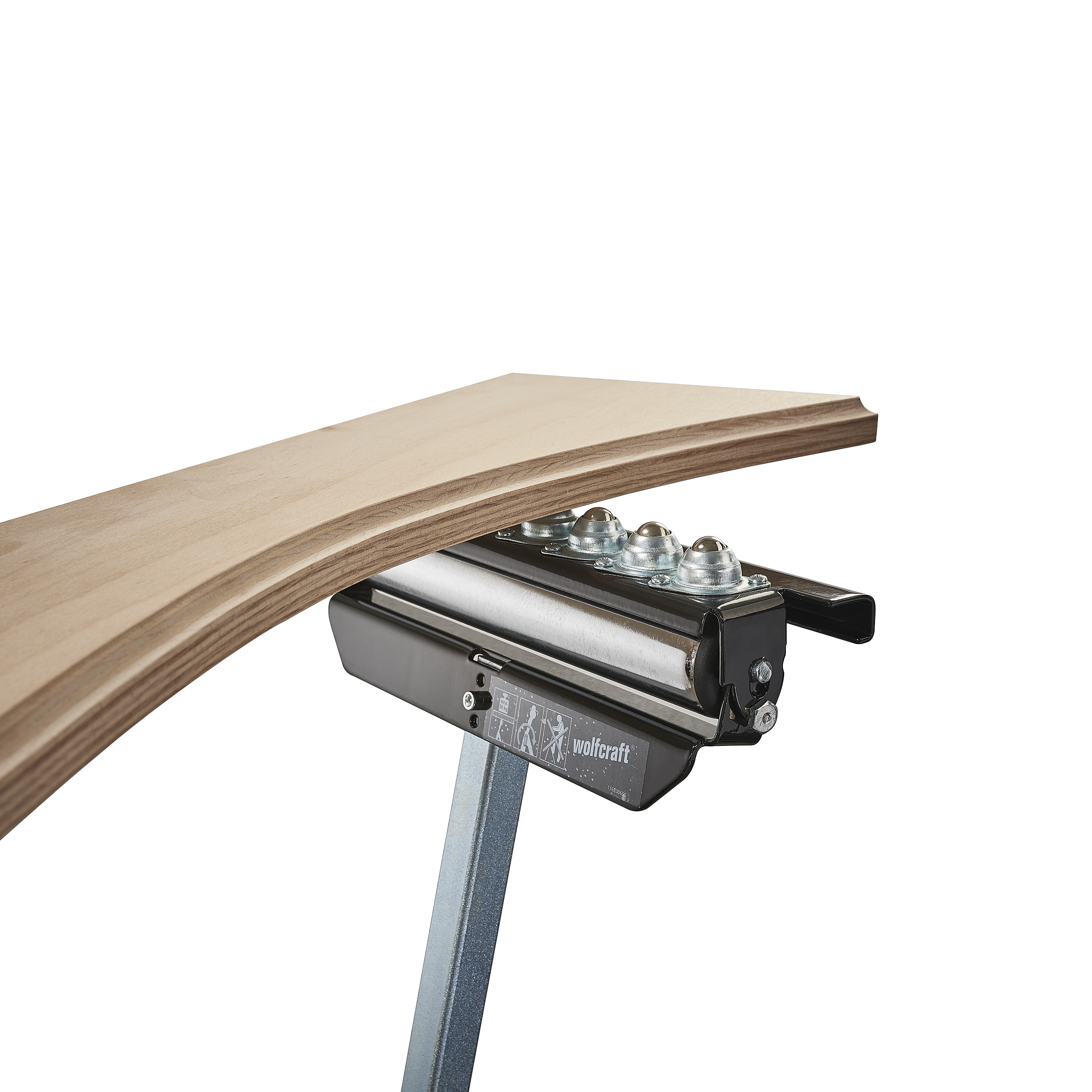 Cavalletto a rulli in metallo WOLFCRAFT, L.63 cm - 2