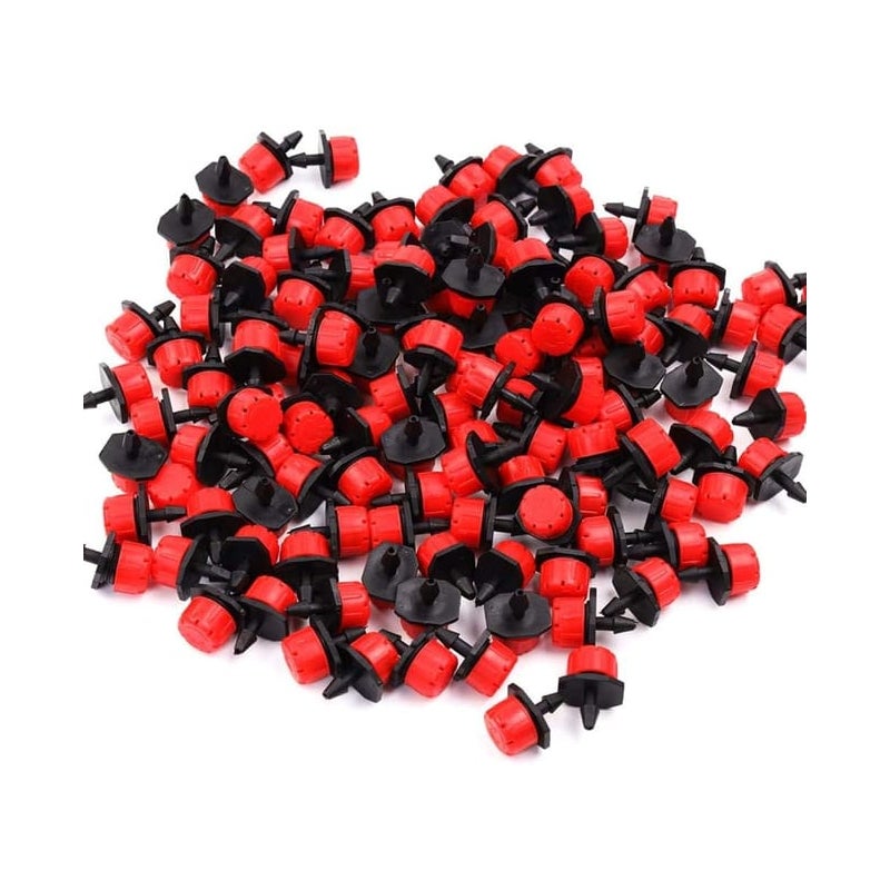 Zestaw 100 regulowanych kroplowników do nawadniania kropelkowego – dysze mikrokroplowe do systemów nawadniania kropelkowego, precyzyjne nawadnianie