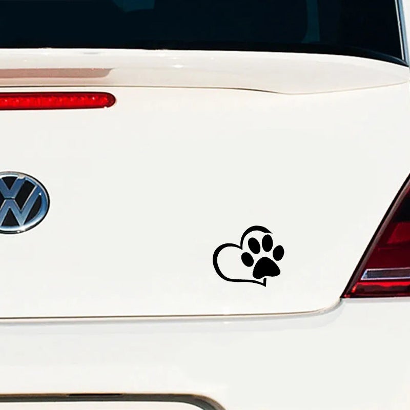 Zampette Adesivi Per Auto Moto CASCHI - Decal Stickers - 3 Pz 5x5 Cm - 7 Pz 3x3 Cm - Novità - 3