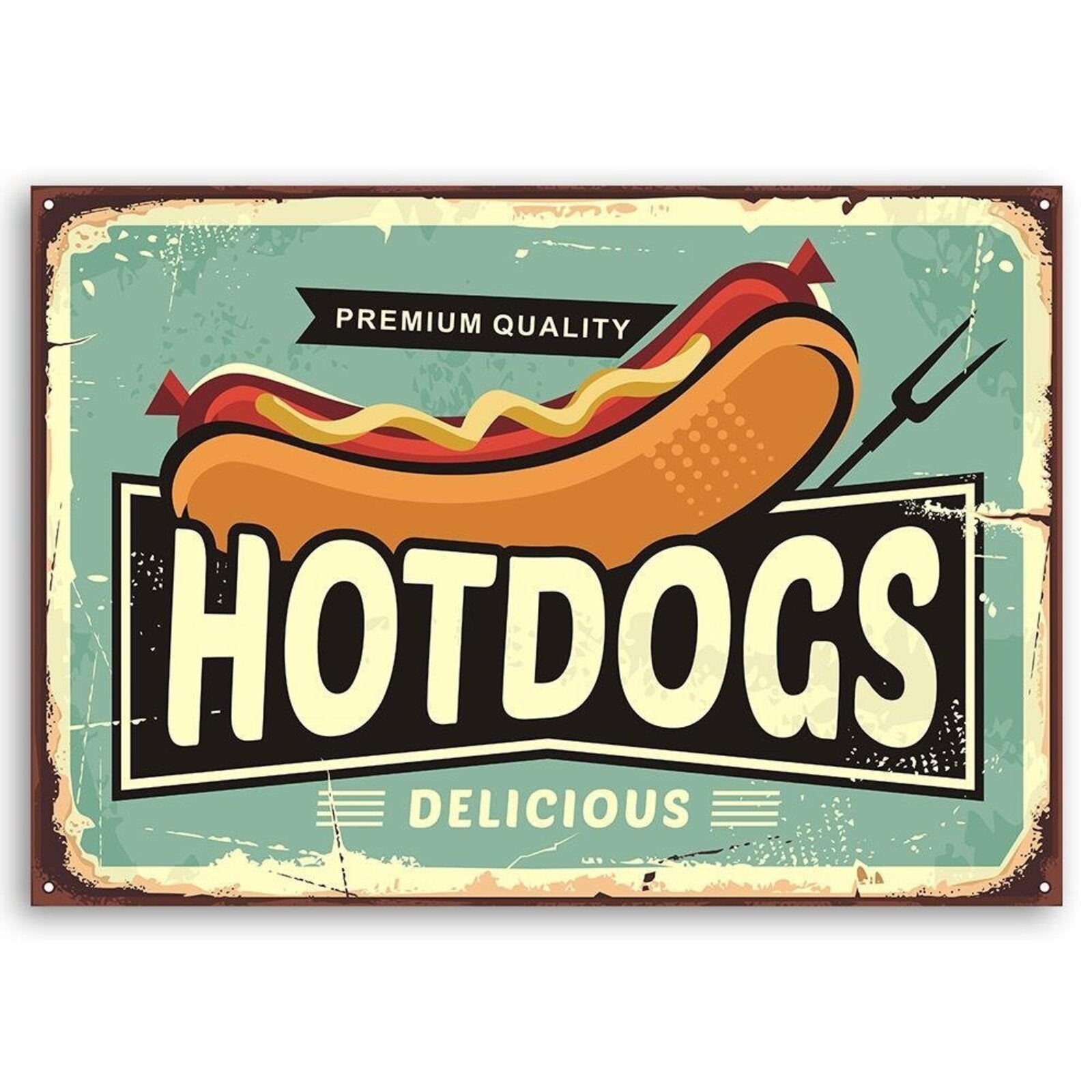 Tableau les hot-dogs - 60 x 40 cm - 2