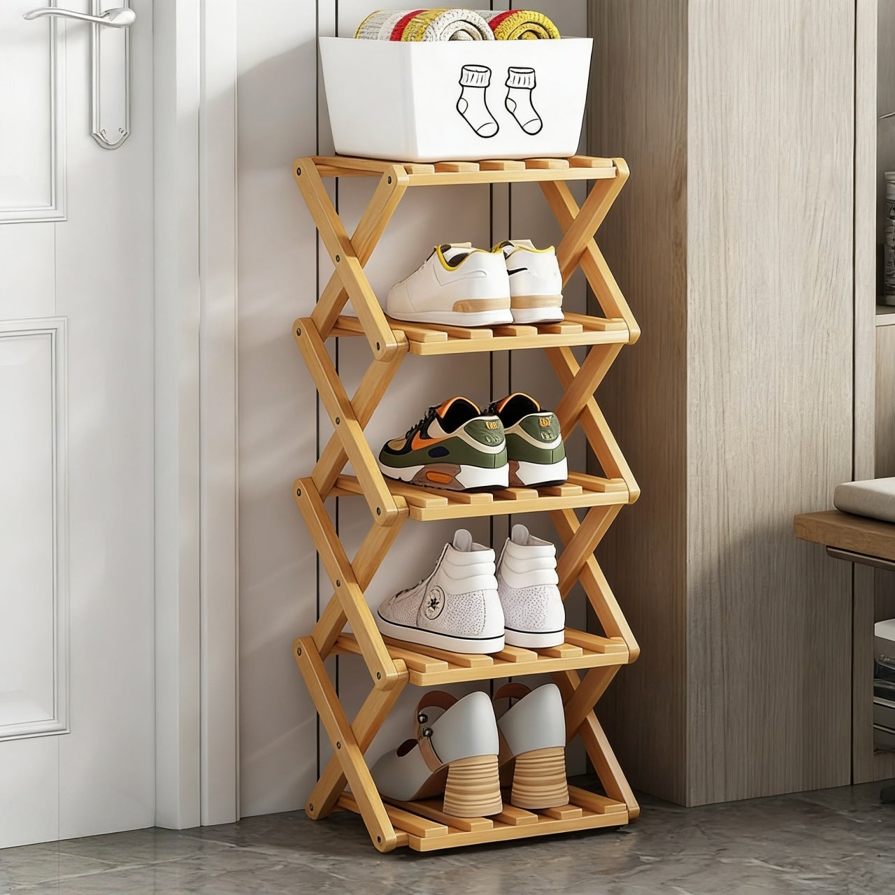 Étagère à Chaussures à Plusieurs Niveaux de Grande Capacité