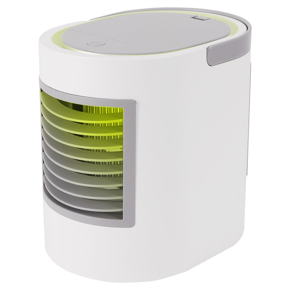 Mini ventilateur de bureau portable avec port USB et voyant lumineux multicolore à vitesse réglable - 3