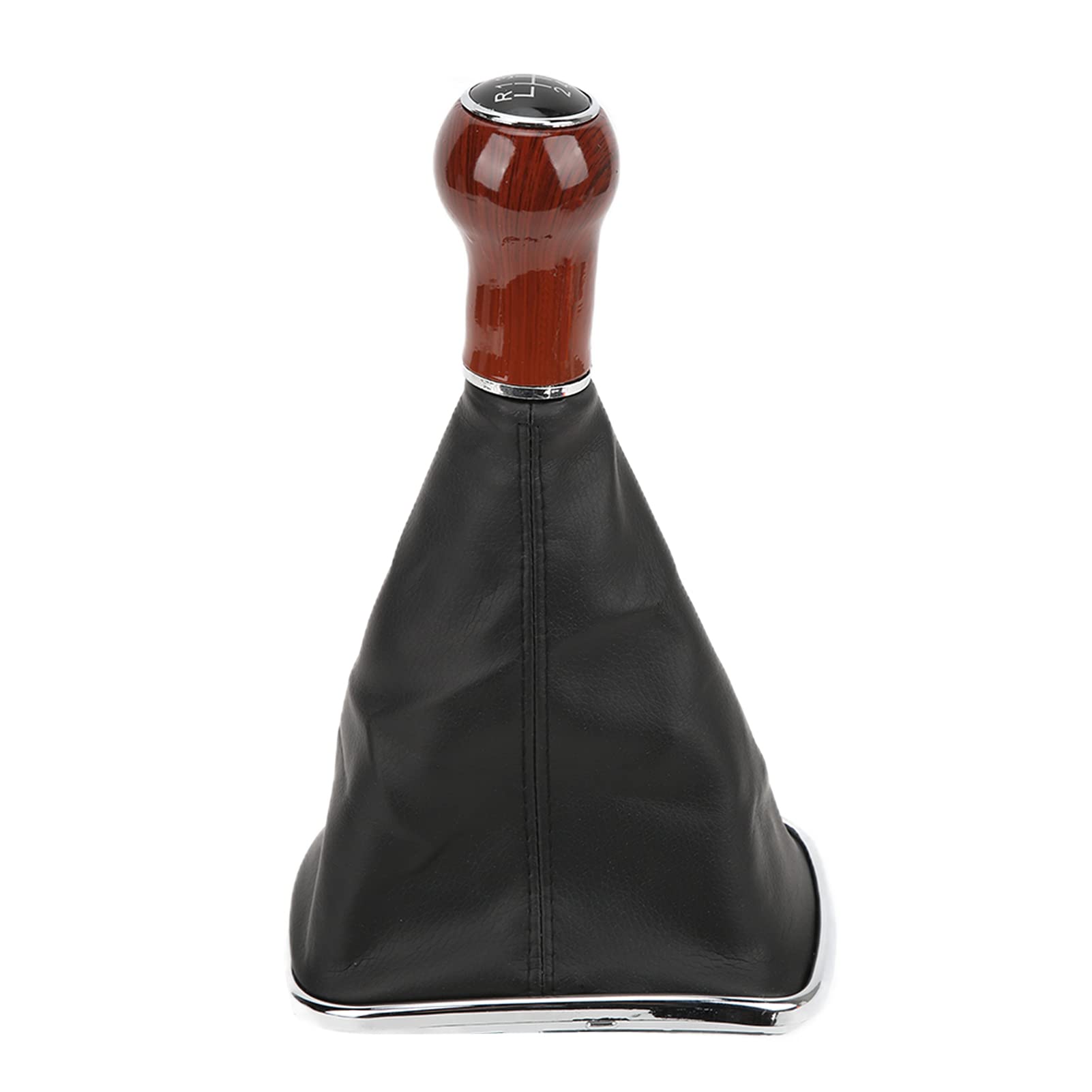 Copertura Antipolvere Per Leva Del Cambio Auto - In Pelle PU Nero E Cromato - Facile Installazione - Foto 5