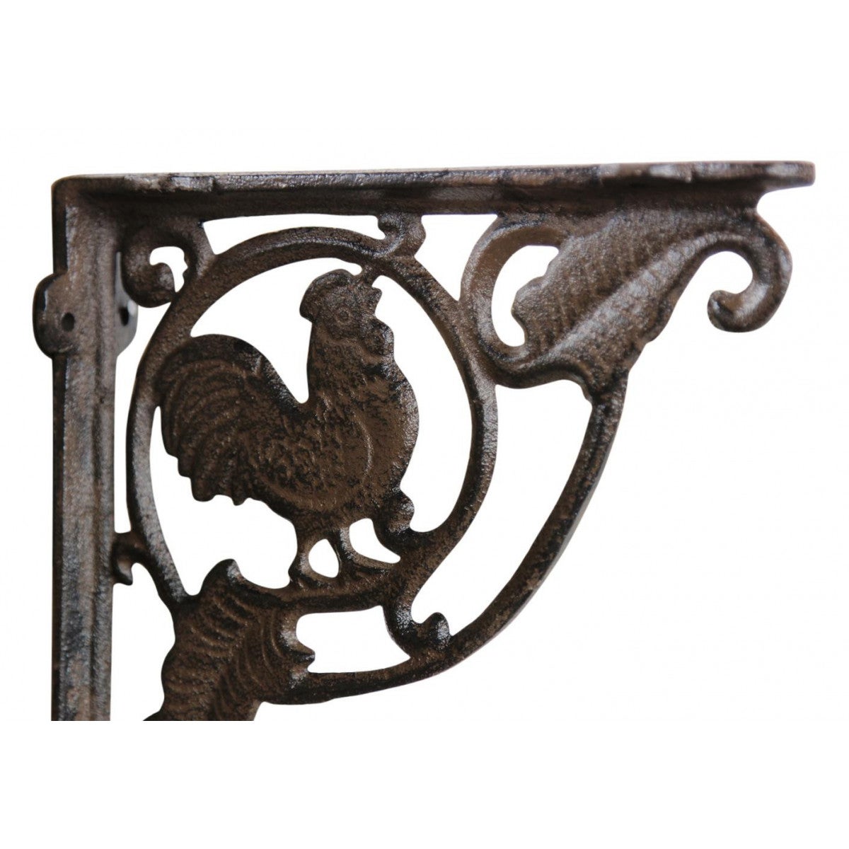 Crédence coq fonte Fonte Marron - Décoration d'Autrefois - 3