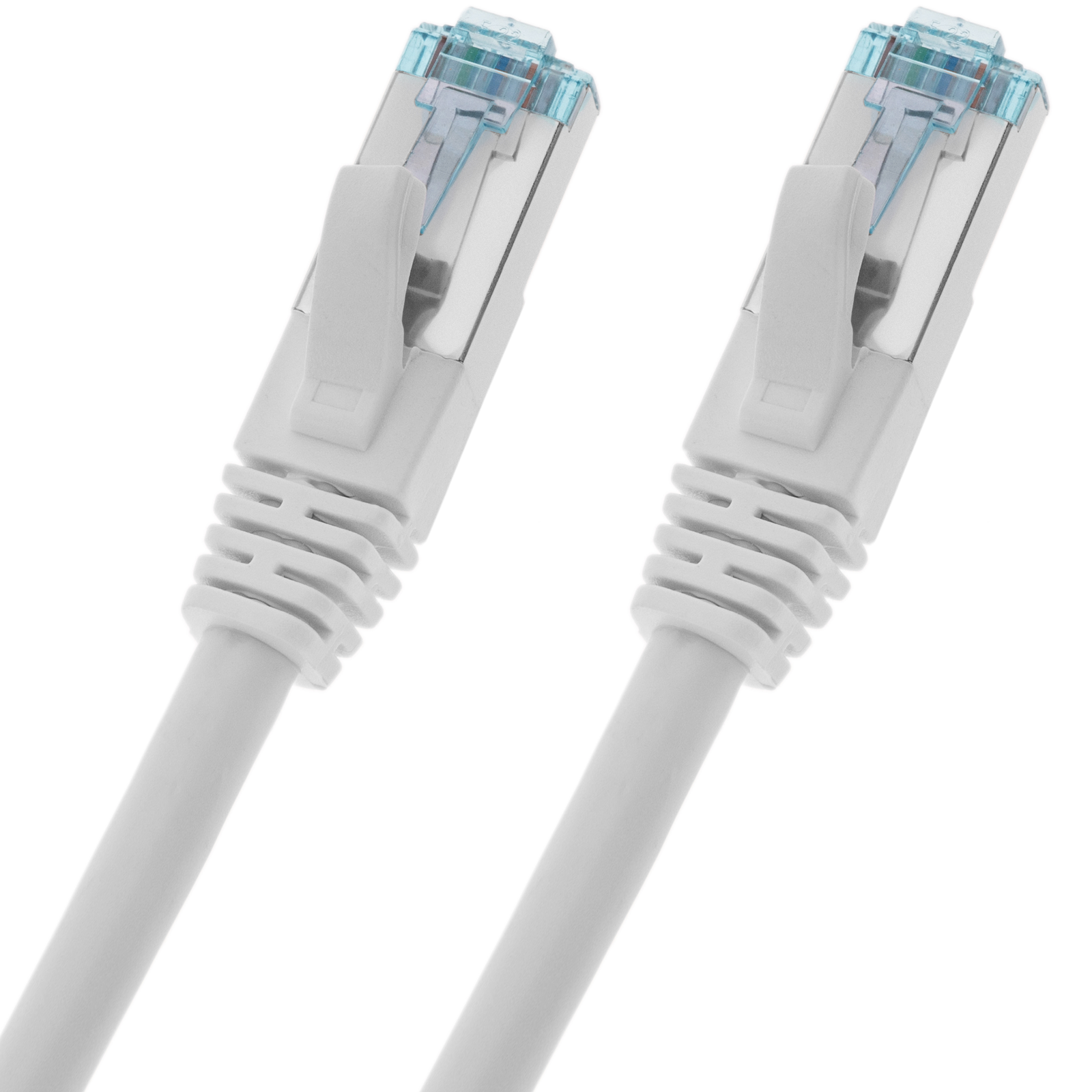 Câble réseau Ethernet SSTP Cat.7 blanc 1 m - 5