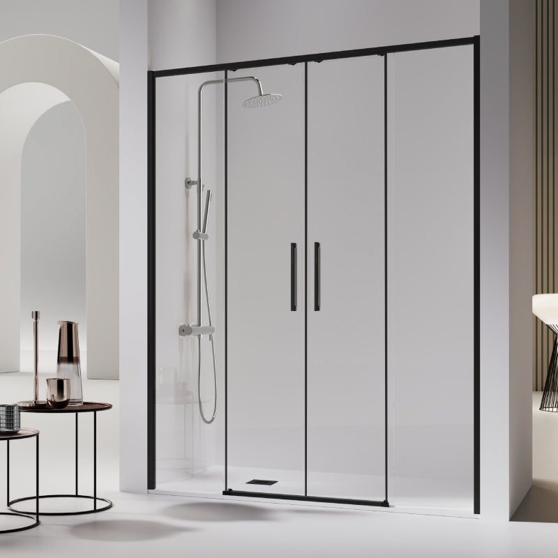 Niche De Douche 12*12 Noir Mât – EKÕNO DESIGN