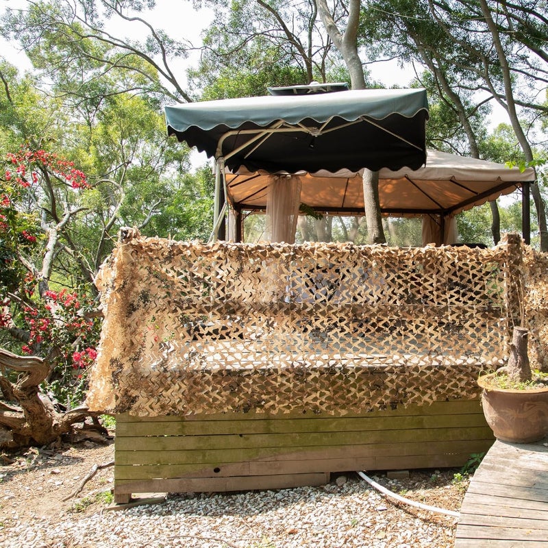 Siatka maskująca – idealna do kamuflażu, polowań i dekoracji – siatka przeciwsłoneczna, 1,5 m x 7 m