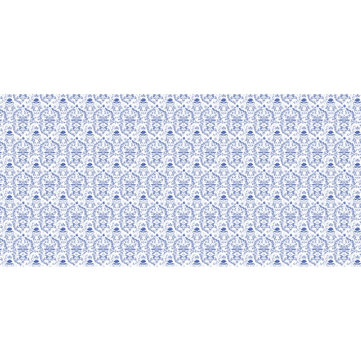 Carta da parati panoramica con motivi mediterranei Blu 225x250cm - 2