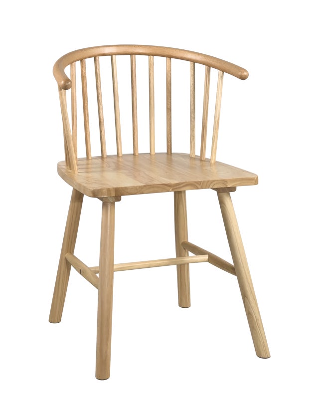 Chaise à Barreaux Style Windsor en Bois Massif MINO Bois Clair