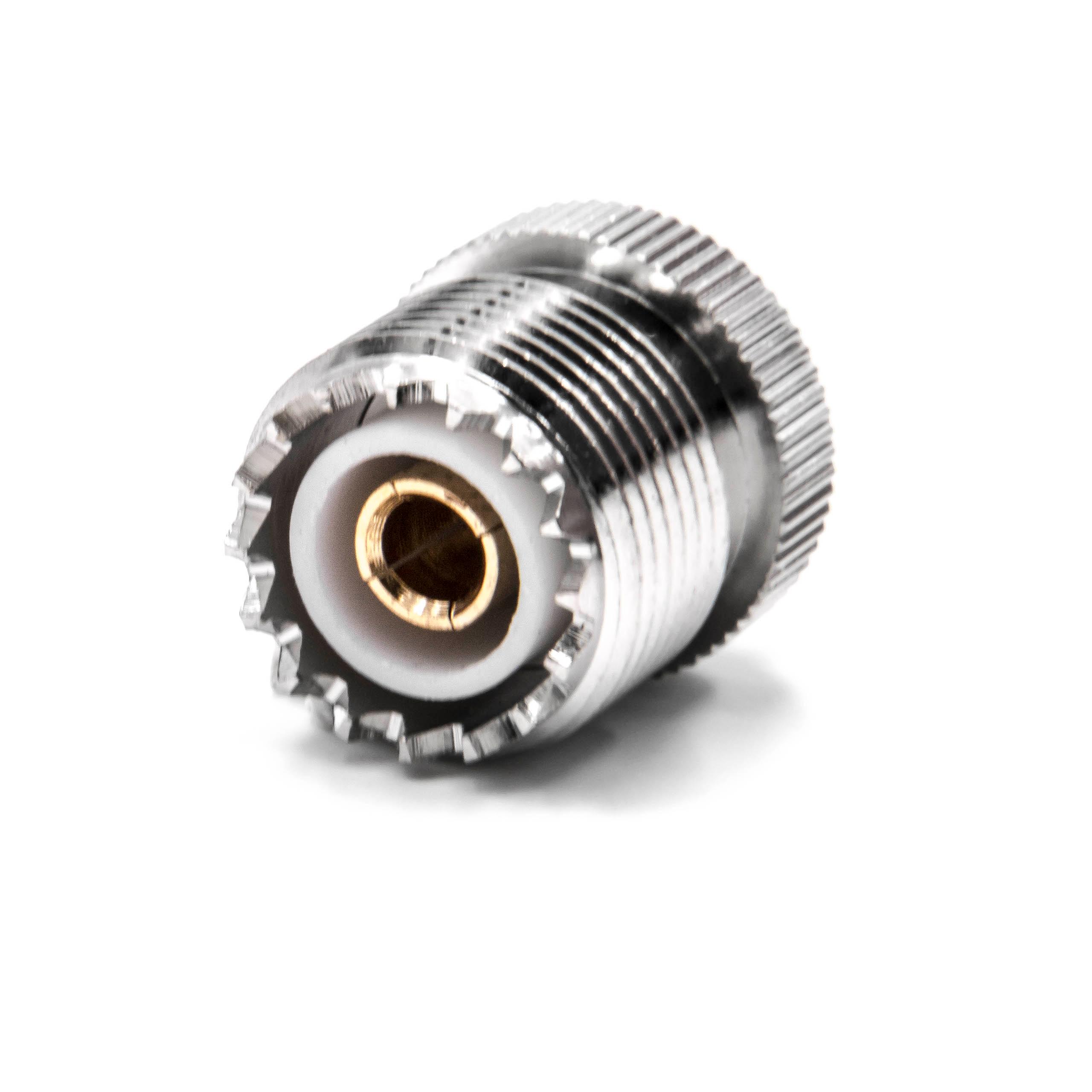 Adaptateur Coaxial UHF PL259 Femelle Vers BNC Femelle - Pour Radio Amateur, Antennes, Vidéo - Neuf