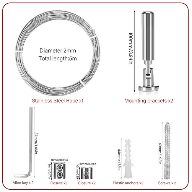 Asta Filettata In Acciaio Inossidabile 304 M2 M2.5 M3 M4 M5 - Foto 7