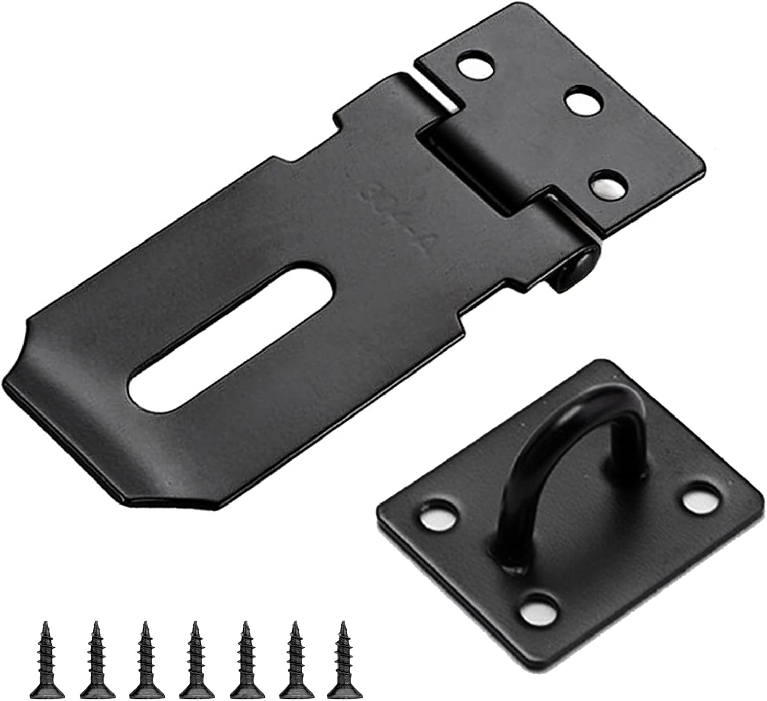Cadenas à Boucle En Acier Inoxydable Avec Serrure à Vis Pour Armoires Portes Coffres Et Tiroirs Noir 3 Pouces 98793960