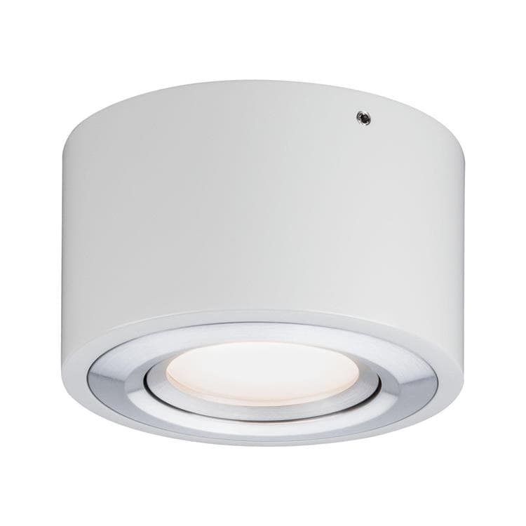 Spot sufitowy reflektor okrągły ARGUN LED 4,8W Ciepła biel 365lm biało-srebrny wym: 6 x 10 x 10 cm IP20 Paulmann