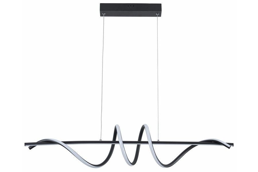 Lampa wisząca Serpent LED 34W Odcienie bieli 2720lm czarna wym: 120 x 90 x 25 cm Reality
