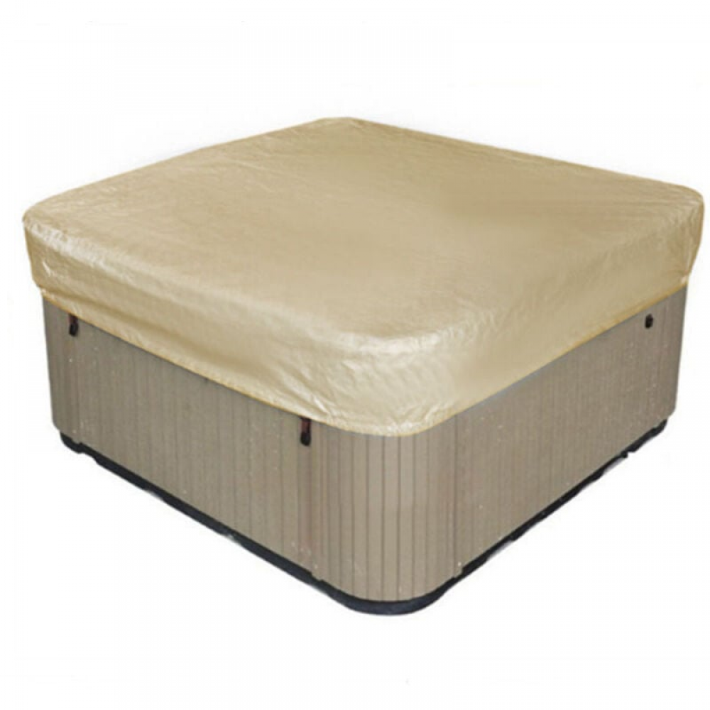 Housse De Protection Pour Spa Carré | Imperméable, Anti-poussière | Taille 220x220x30cm | Avec Cordon De Serrage