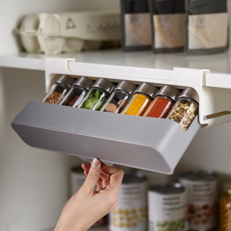 Étagère De Rangement Coulissante Pour Armoire, Tiroir Coulissant Extensible Etagere A Epices Ideale Pour Les Placards Salon Et Maison 98183986