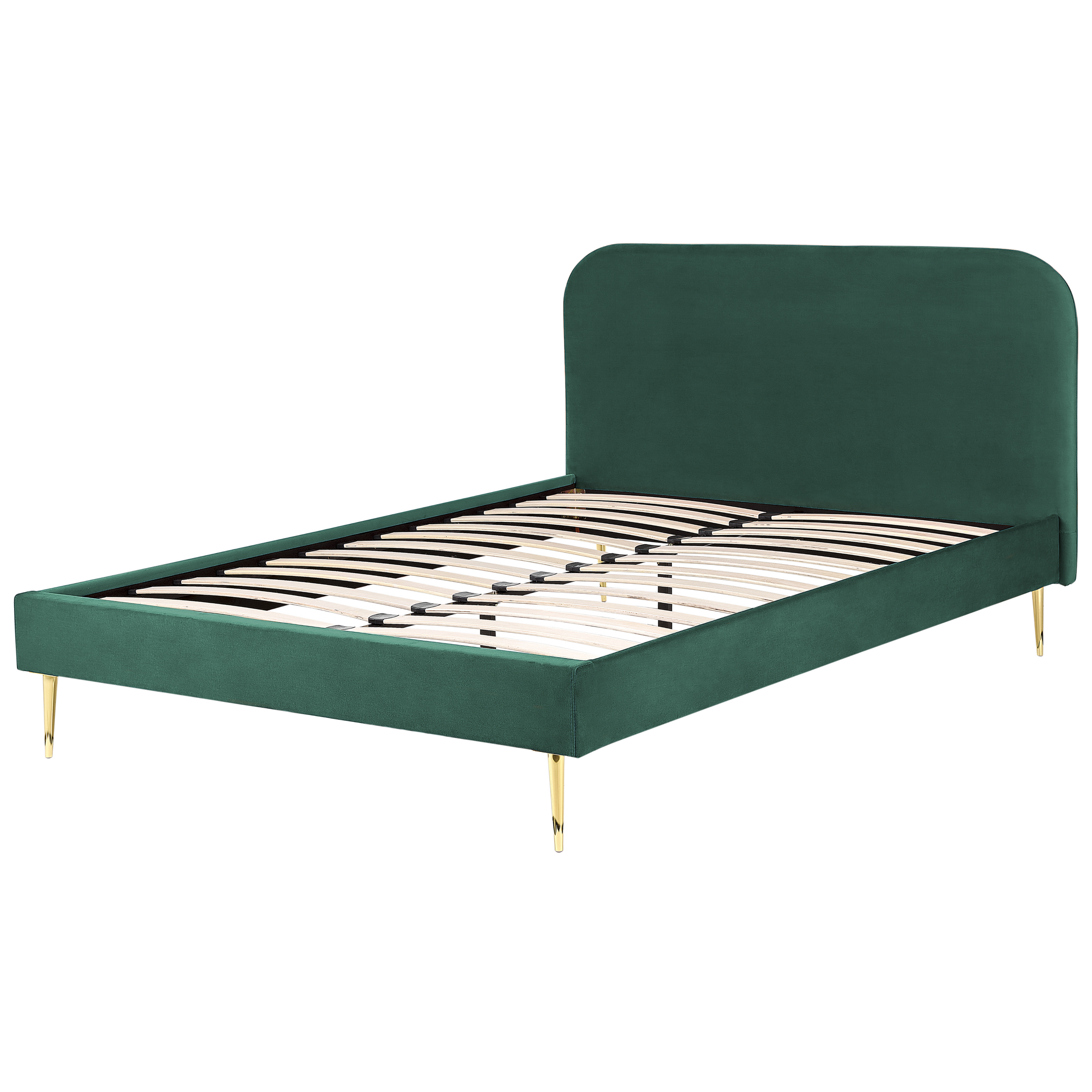 Letto Velluto FLAYAT 160 x 200 cm Verde smeraldo - 6