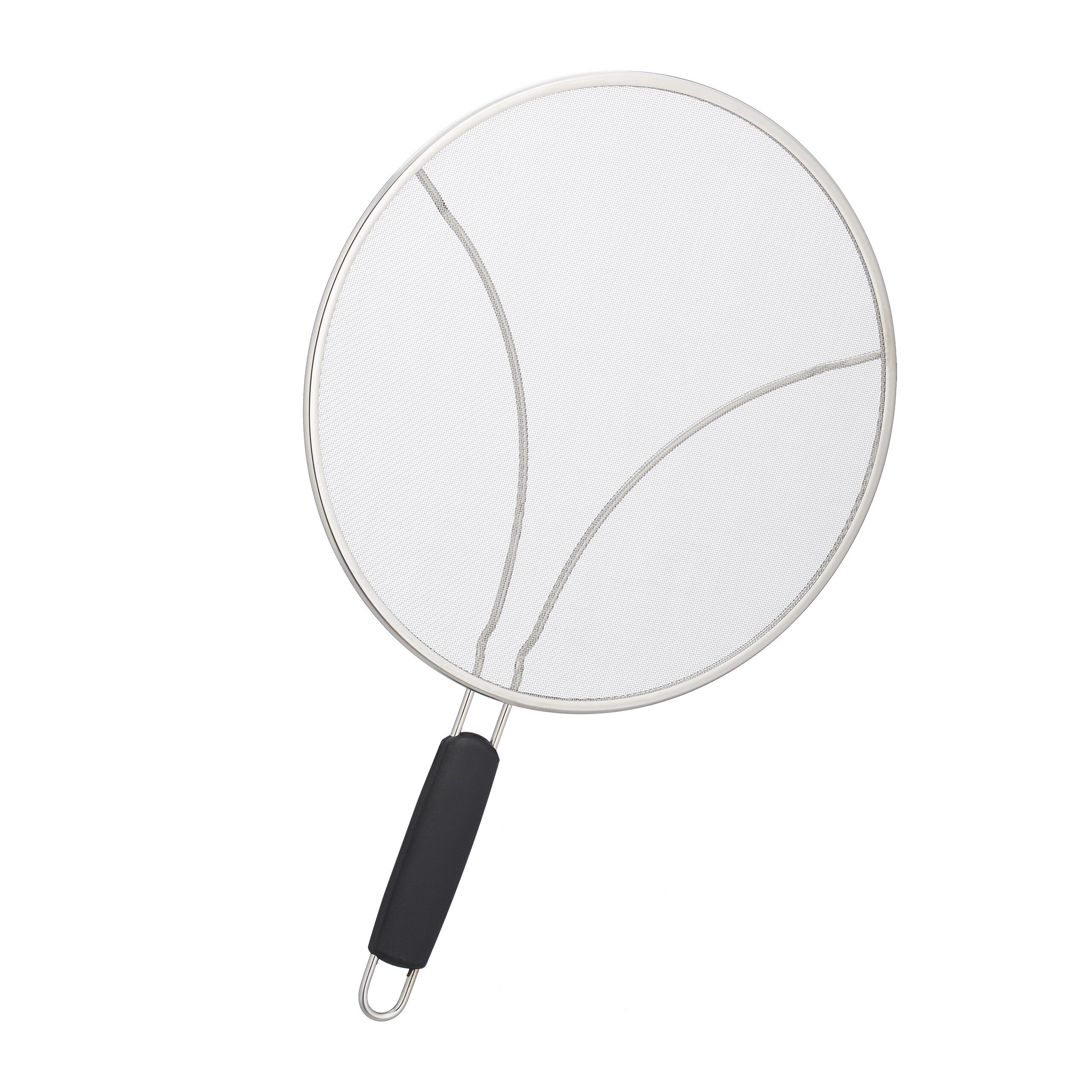 Paraschizzi Per Padella In Acciaio Inox A Rete Fine - Antigrasso, Antiaderente, Diametro 29 Cm - Protegge Da Olio Bollente Durante La Frittura