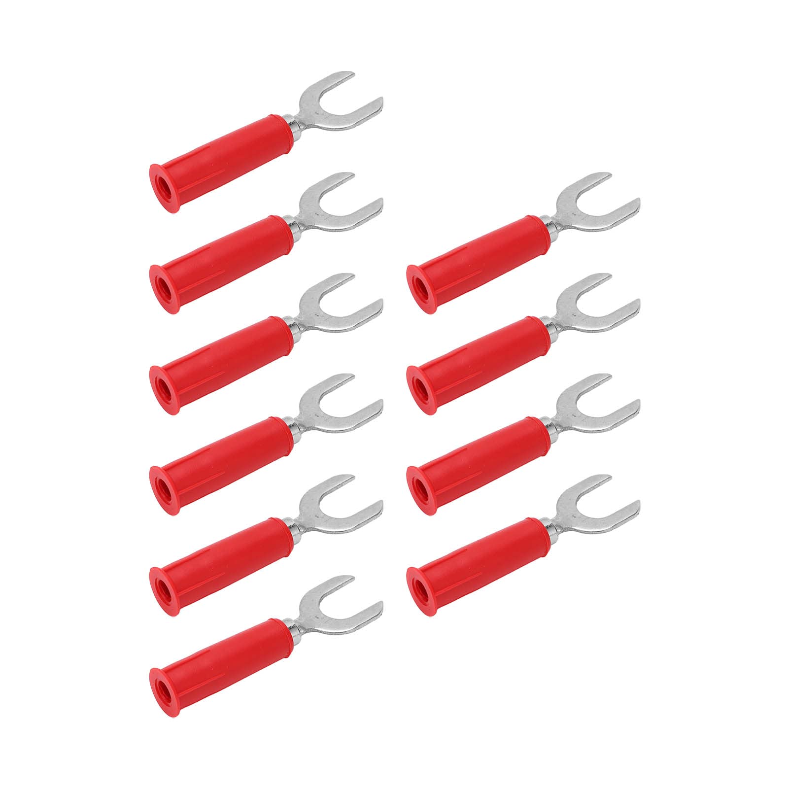 Connecteurs Prise Banane 4 Mm - Lot De 10 (5 Rouge, 5 Noir), Pour Câbles Haut-parleur, Panneau 10 Mm - 2