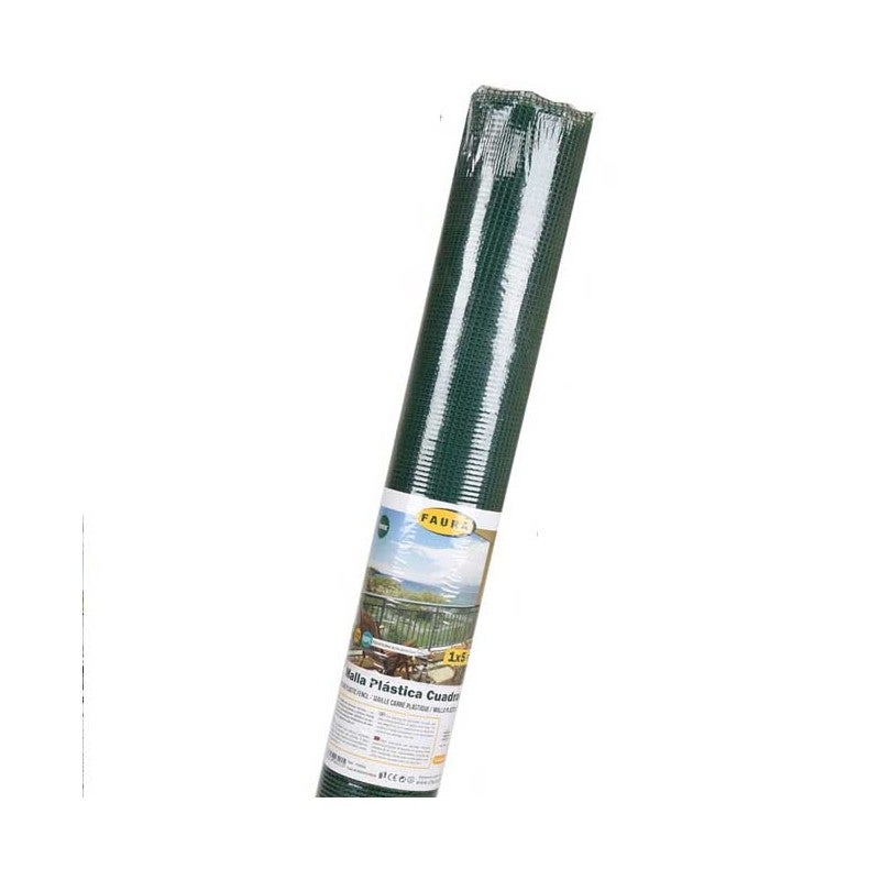 Maille plastique carré 1x1 cm, vert 1 x 25 m, clôture artificiel pour terrasses, balcons ou jardins - 3