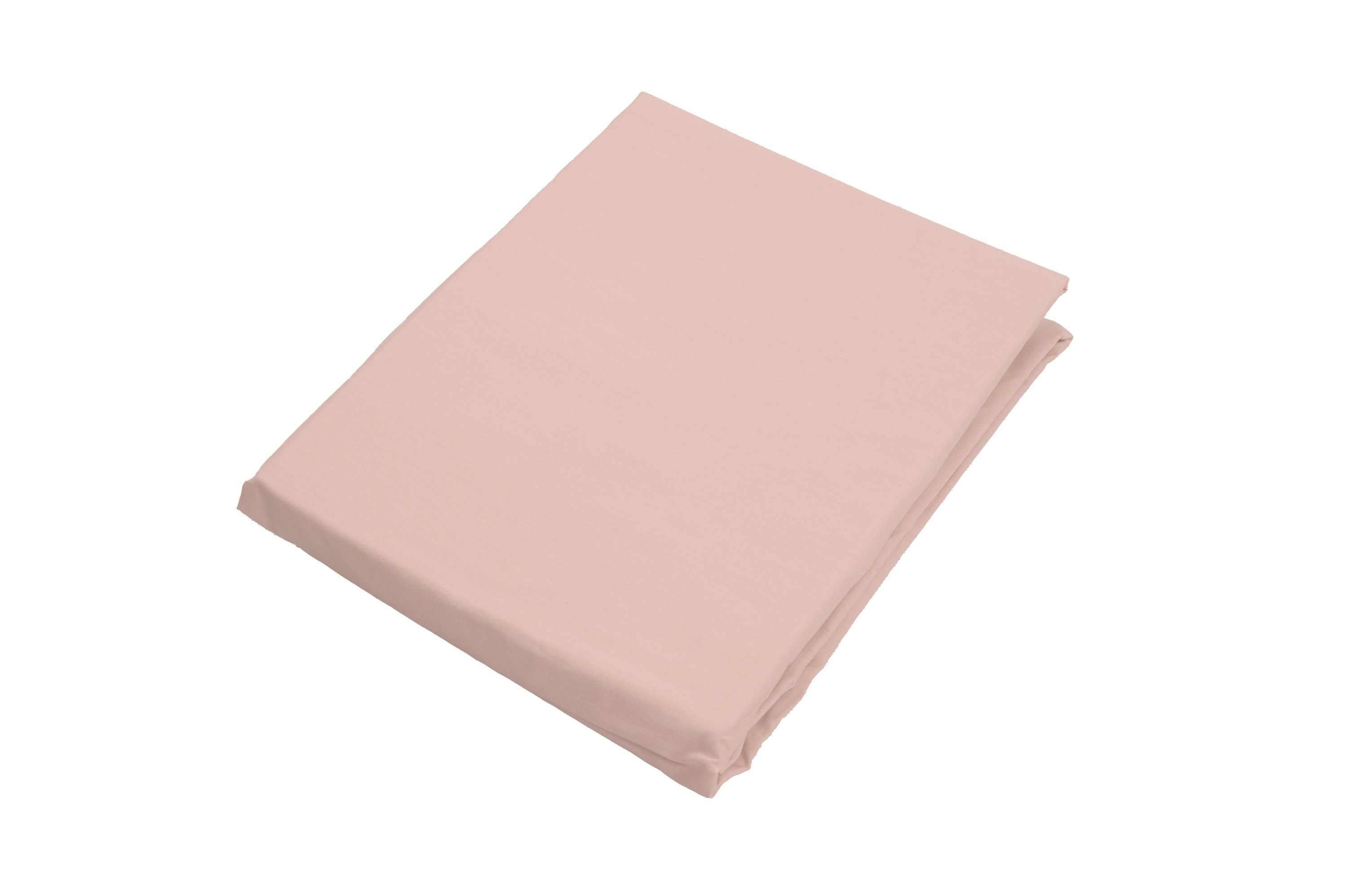 Lençol de baixo de algodão 144 fios rosa claro para cama de 180 cm - 4