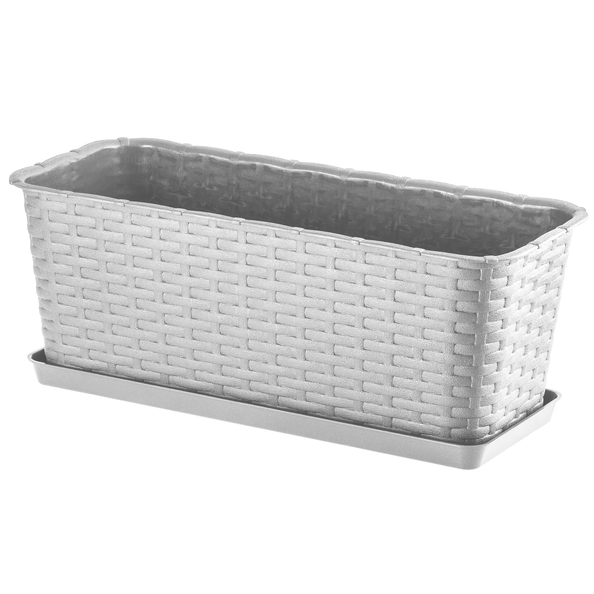 SKRZYNKA BALKONOWA 40cm DONICZKA DONICA NA KWIATY PODSTAWKA BALKON KWIETNIK