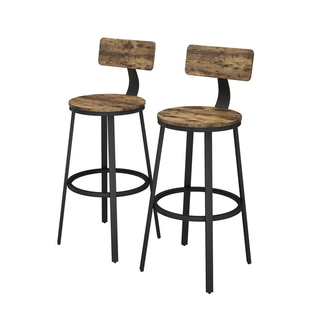 Vicco Stołki barowe Caracas, Rustykalny dąb, 34 x 102 cm 2 części