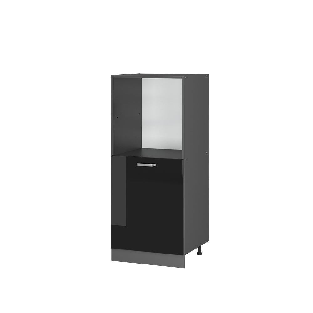 Vicco Szafka kuchenna R-Line, Czarny wysoki połysk, 60 cm