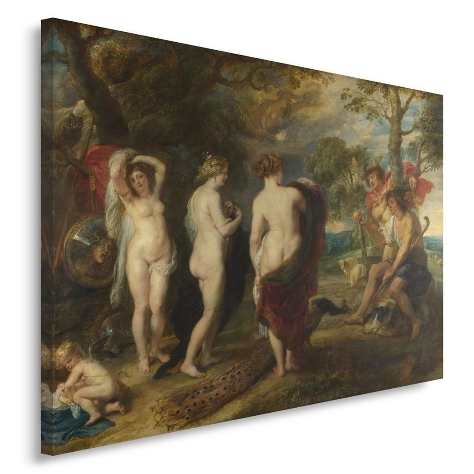 Tableau reproduction photo de pp rubens - jugement de paris - 40 x 60 cm - 5