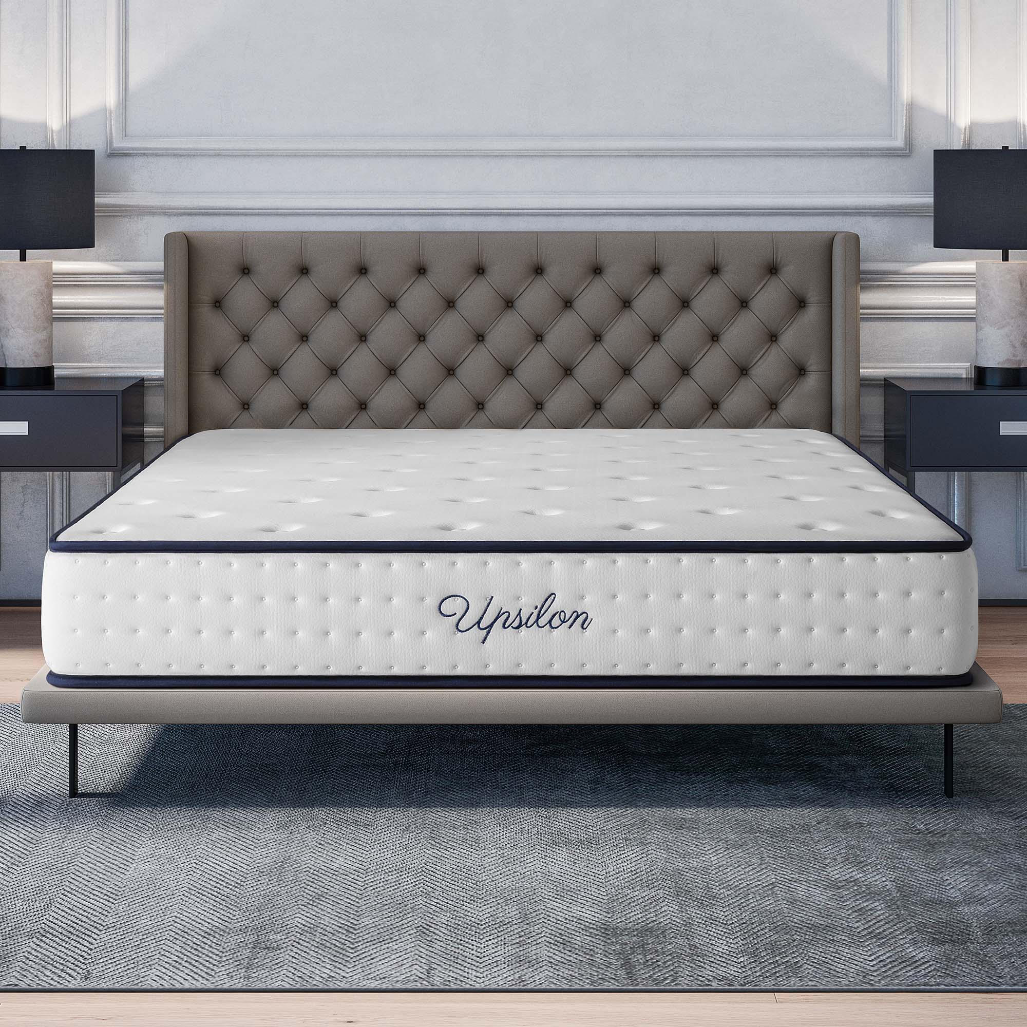 Materasso Upsilon 140x200 cm - Ibrido - Molle insacchettate + Schiuma ...