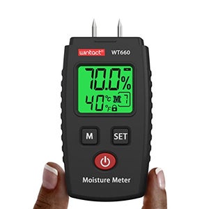Umidostato Digitale Da Parete Plikc Toto, A Batterie, Display LCD, Per Deumidificatori, Differenziale Regolabile 1-10%
