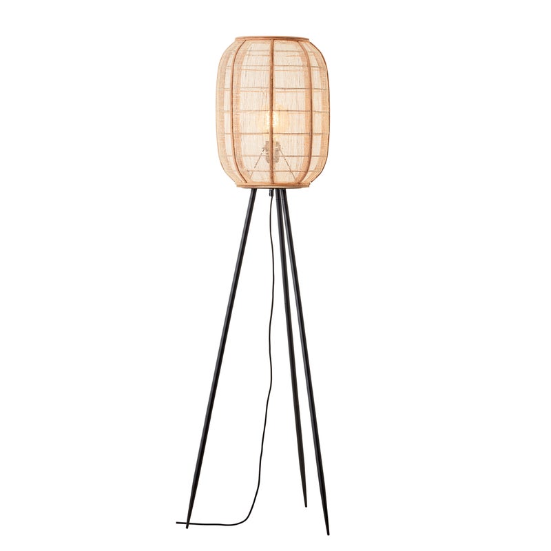 Lampa stojąca trójnóg ZAIRE naturalna 1xE27x10W metal wym:132,5x46x46cm IP20 Endon