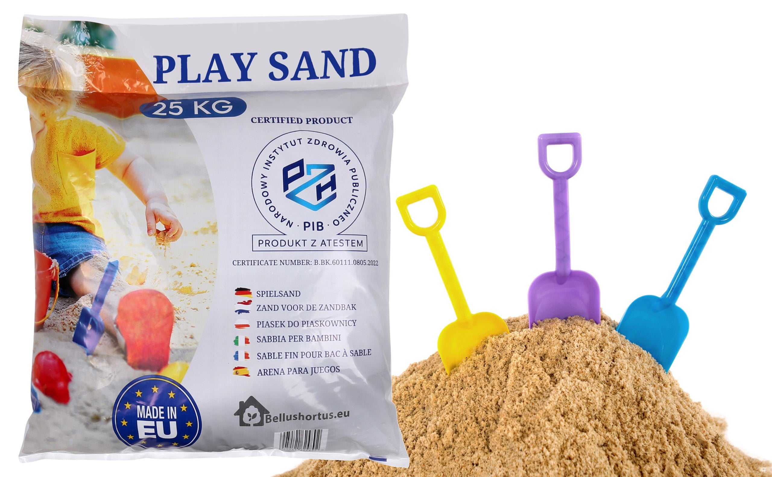 Sable pour bac à sable lavé 0–2 mm – sac 25 kg – sable fin, propre et sûr pour enfants - 3