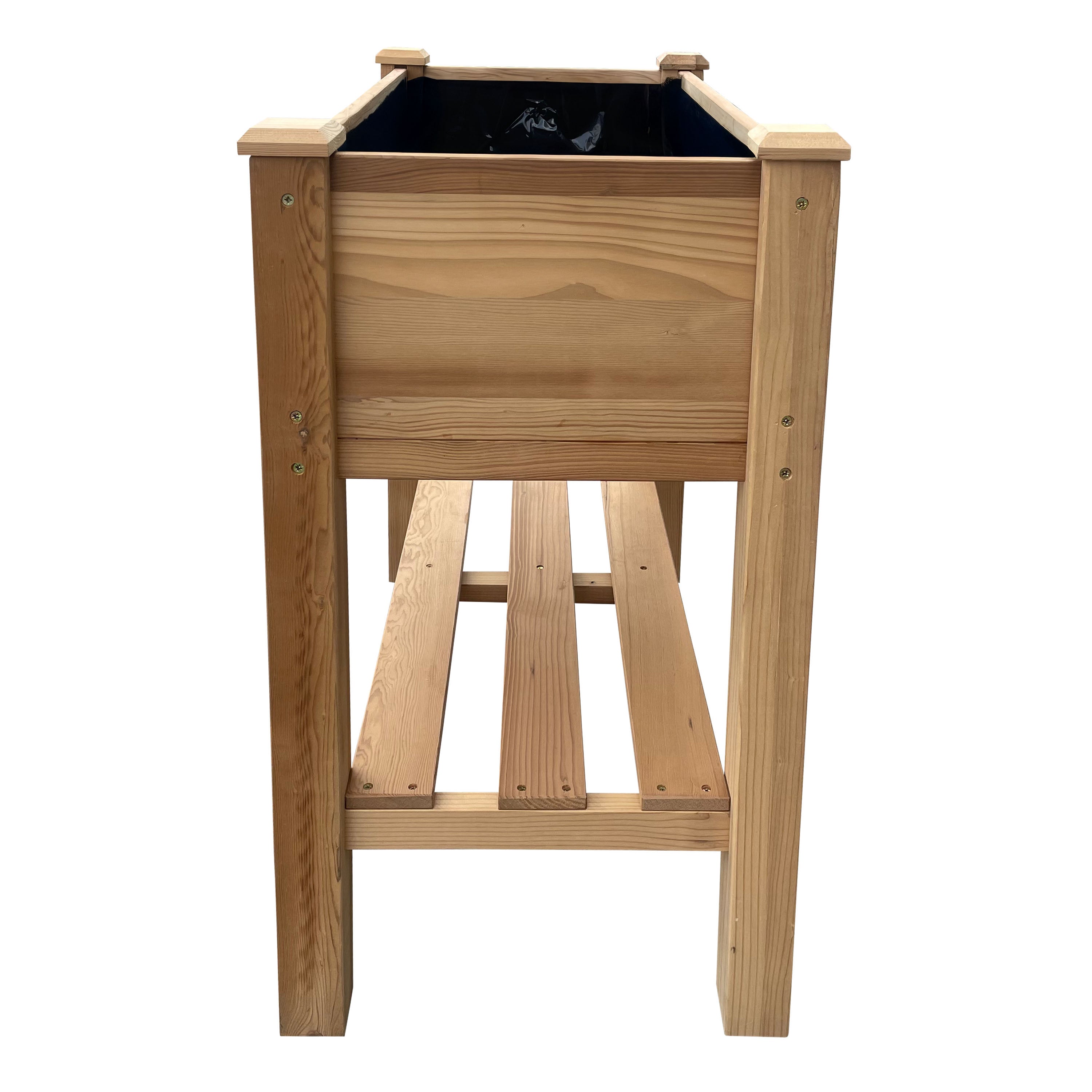 Axi Ari Table De Culture Avec Etagère De Rangement, En Bois, Marron | Potager Surélevé / Jardinière, Légumes Pour L'Extérieur / Jardin / Balcon / - 6