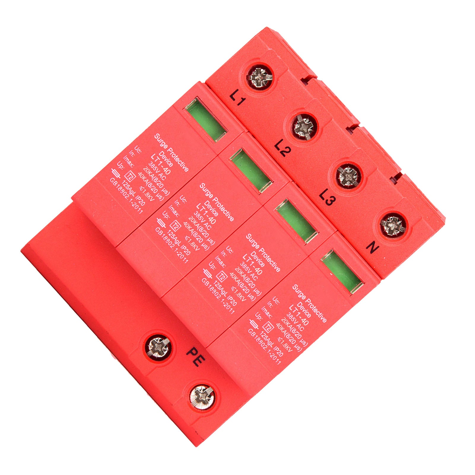 4p 40KA 385 V House Surge Protector Arrester Device a bassa tensione 20A - 7