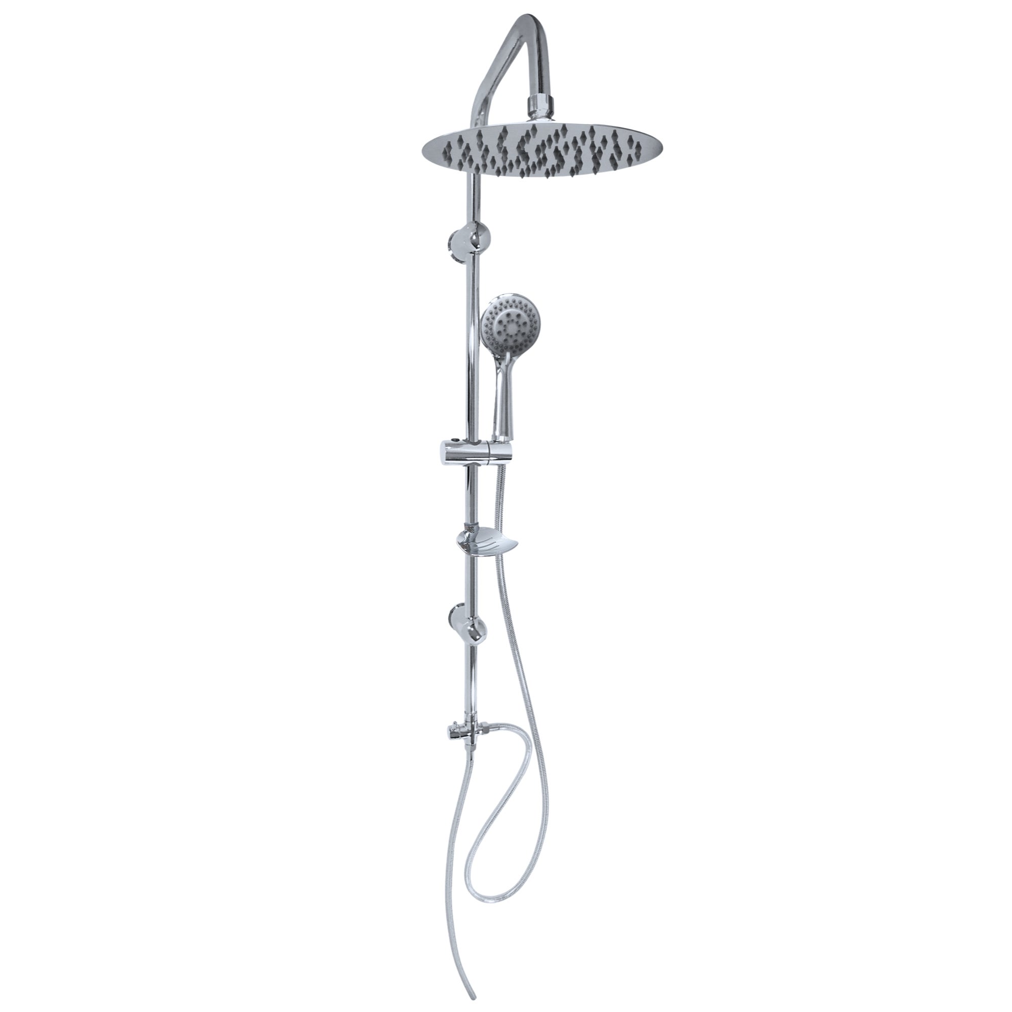 Zestaw prysznicowy natynkowy Estiva Lim Round deszczownica 20 cm chrom połysk 1 szt