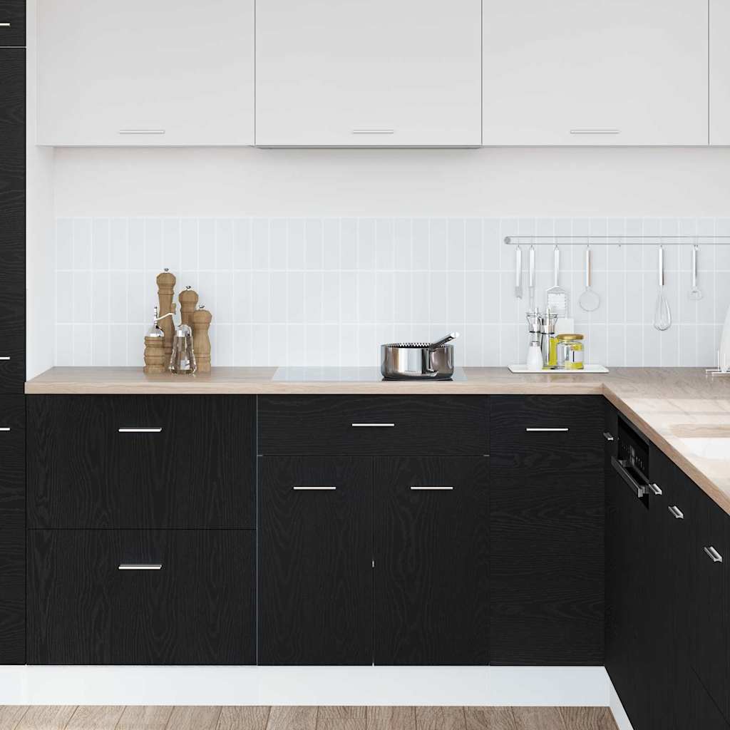 Mueble colgante con cajón Roble Negro 60 x 46 x 81,5 cm vidaXL - 5