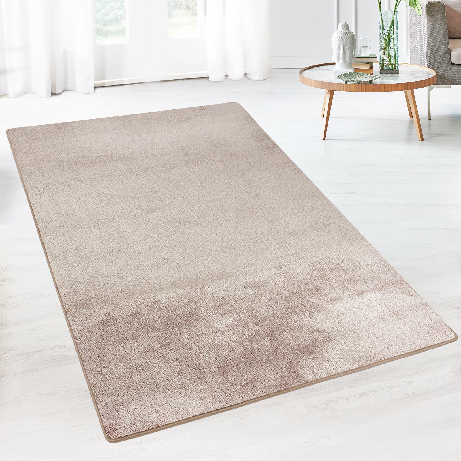 Tapis de Salon en velours Sundae, Beige 80 x 500 cm - 3