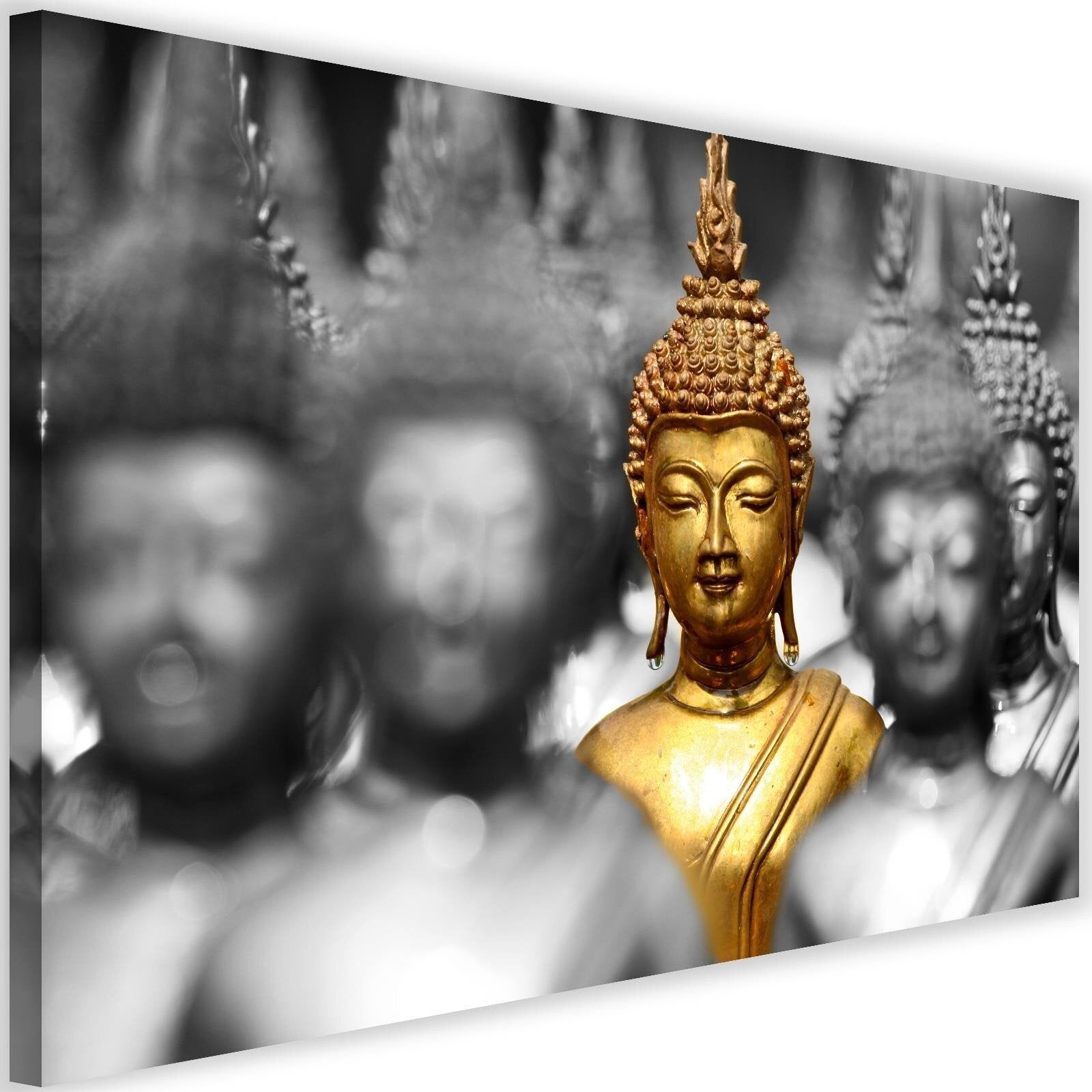 Obraz na płótnie, Złoty Budda zen spa 90x60